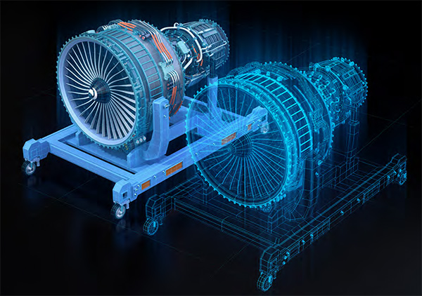 DS Digital Twin dassault systemes virtual twin turbofan 600