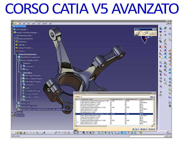 Corso di formazione CATIA V5 AVANZATO dal 18 al 22 marzo 2024